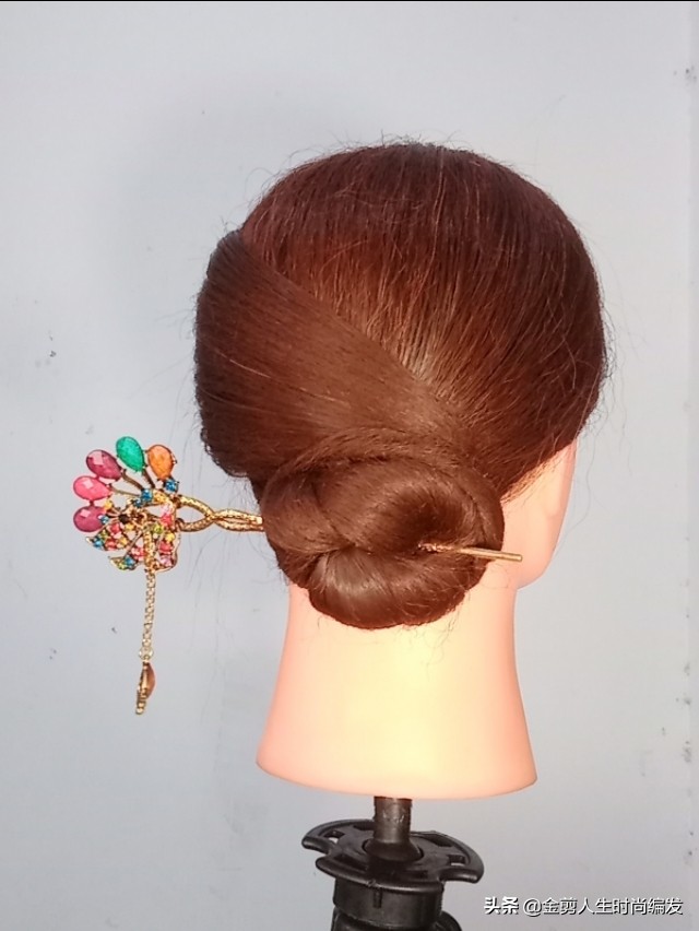 长发怎么用发簪慢动作,长发怎么用发簪盘发