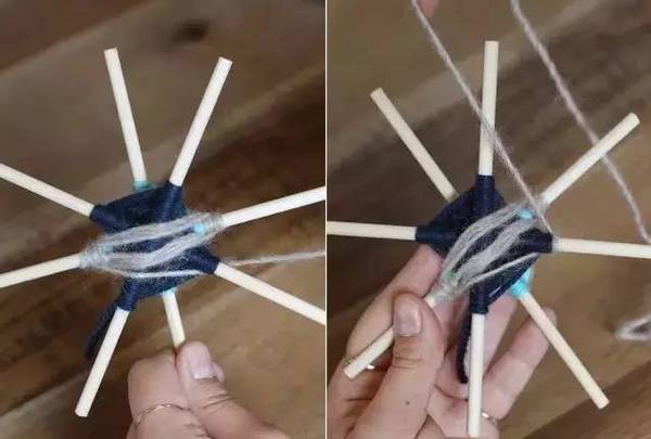 厉害，只用一次性筷子绕上毛线，开出曼荼罗花！附手工教程