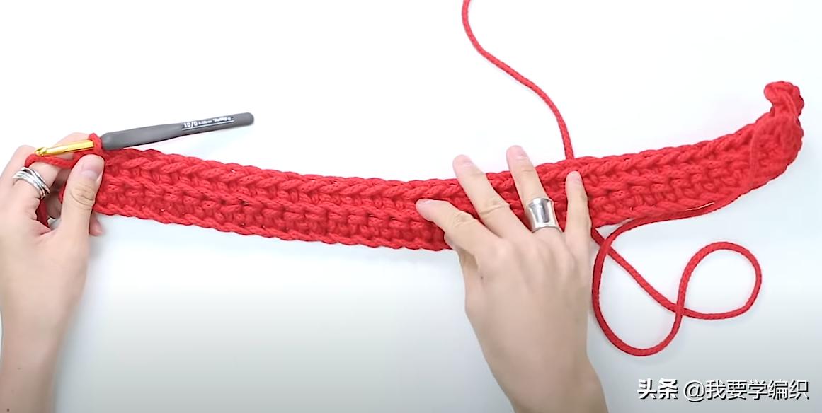 钩各种花样的抽绳包包教程,圆筒包包抽绳钩织教程
