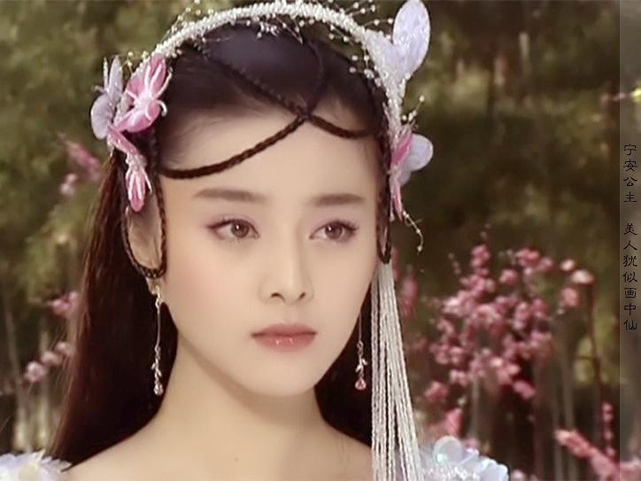 有齐刘海的古装编发,无刘海古装发型编发