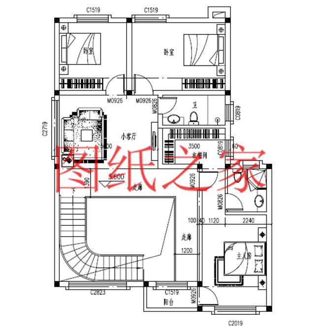 农村简约别墅宅基地,现代简约长方形二层别墅