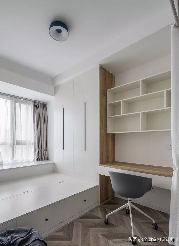 北欧榻榻米风格装修卧室效果图,简约北欧风榻榻米卧室的效果图