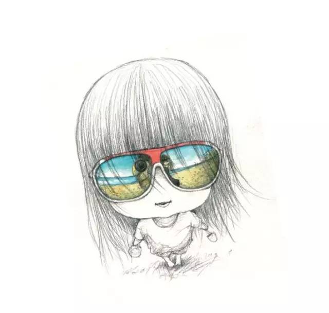 一位爸爸画的一幅画,一位父亲给女儿的画