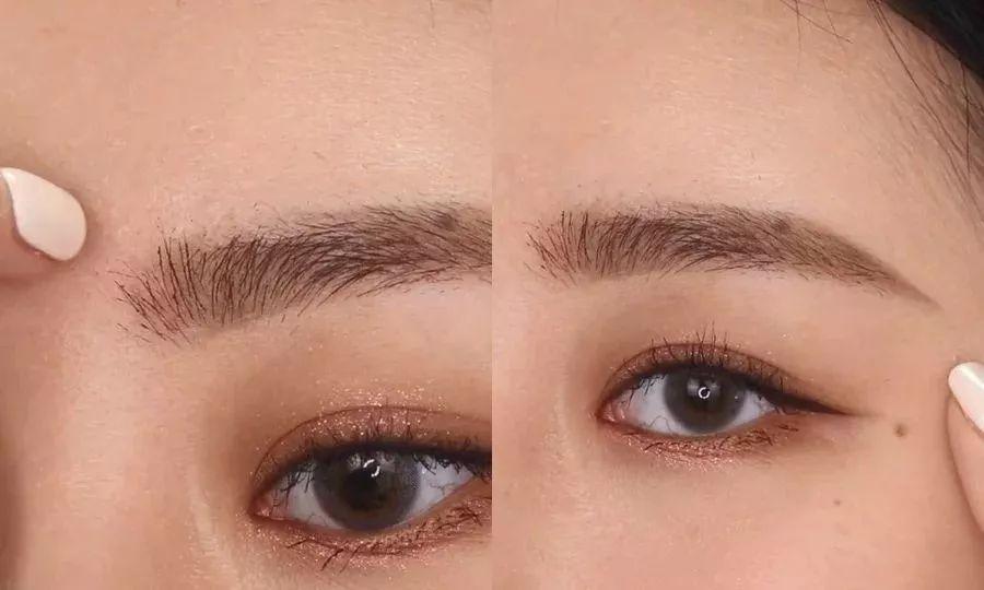 野生眉一年后真实效果眉毛的画法,新手眉毛画法教程八字眉