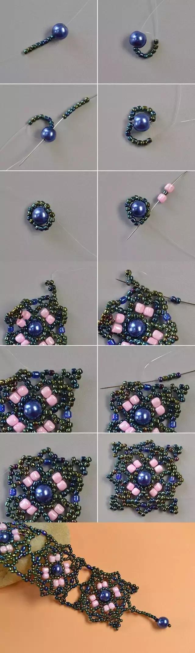 串珠春夏秋冬教程,串珠教程一根线