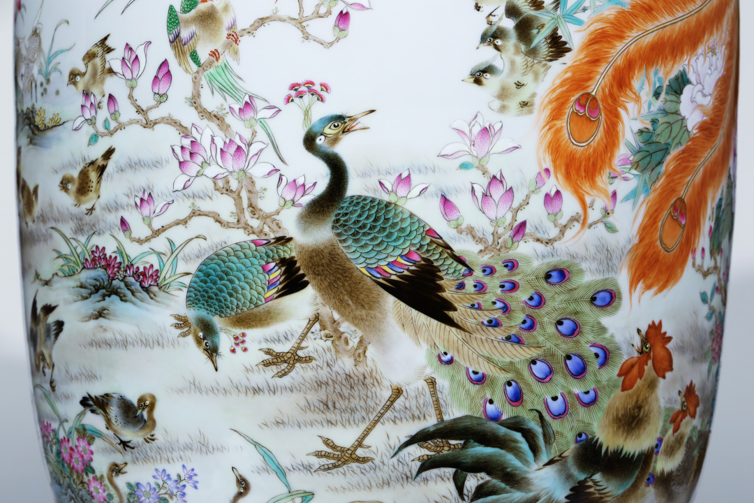 丹凤朝阳百鸟朝凤,丹凤朝阳百鸟争鸣尊价格多少