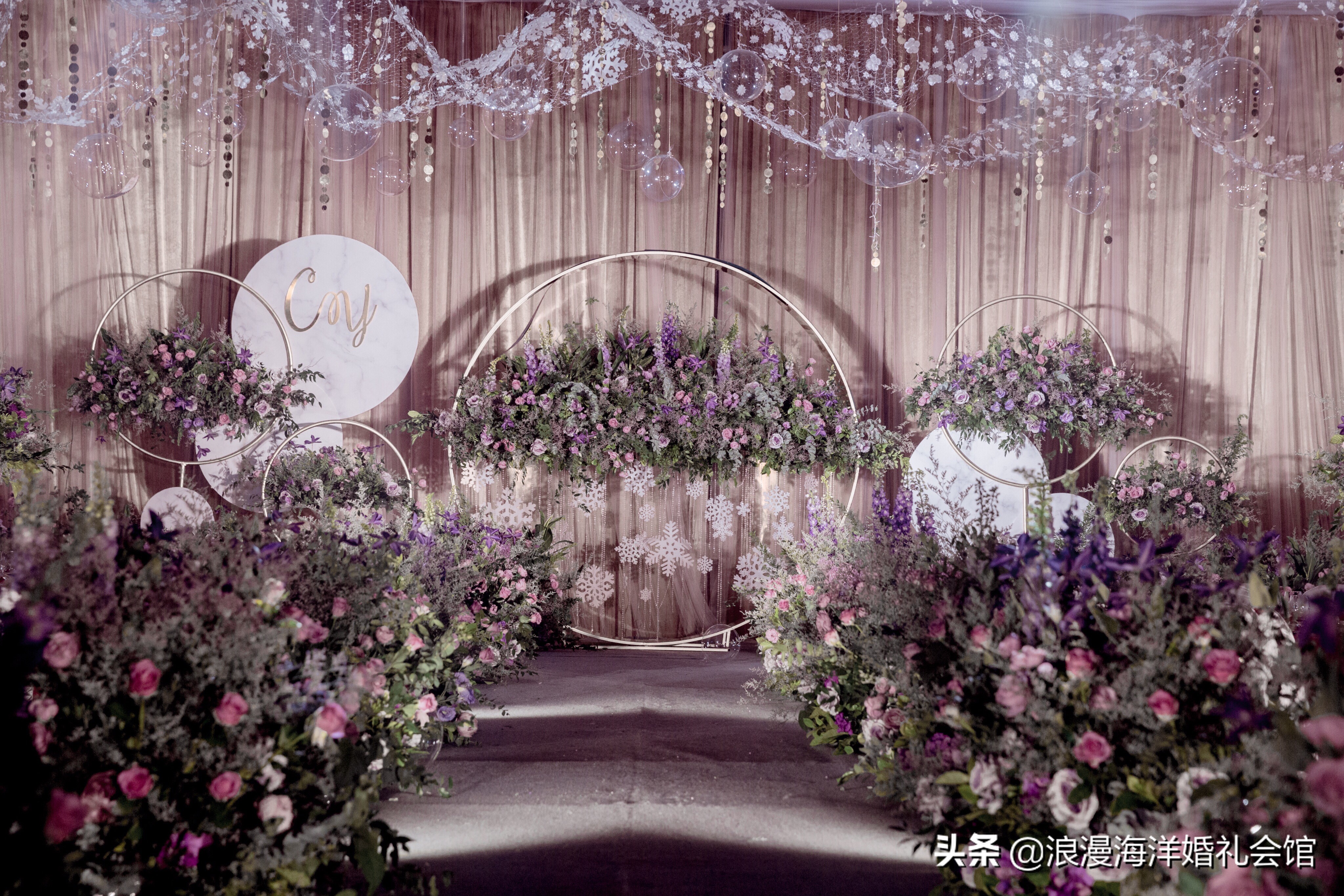 西式草坪婚礼浪漫,浪漫唯美庭院西式婚礼