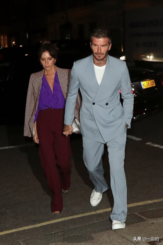 贝克汉姆晒与贝嫂红毯秀,贝克汉姆全家出街颜值爆棚