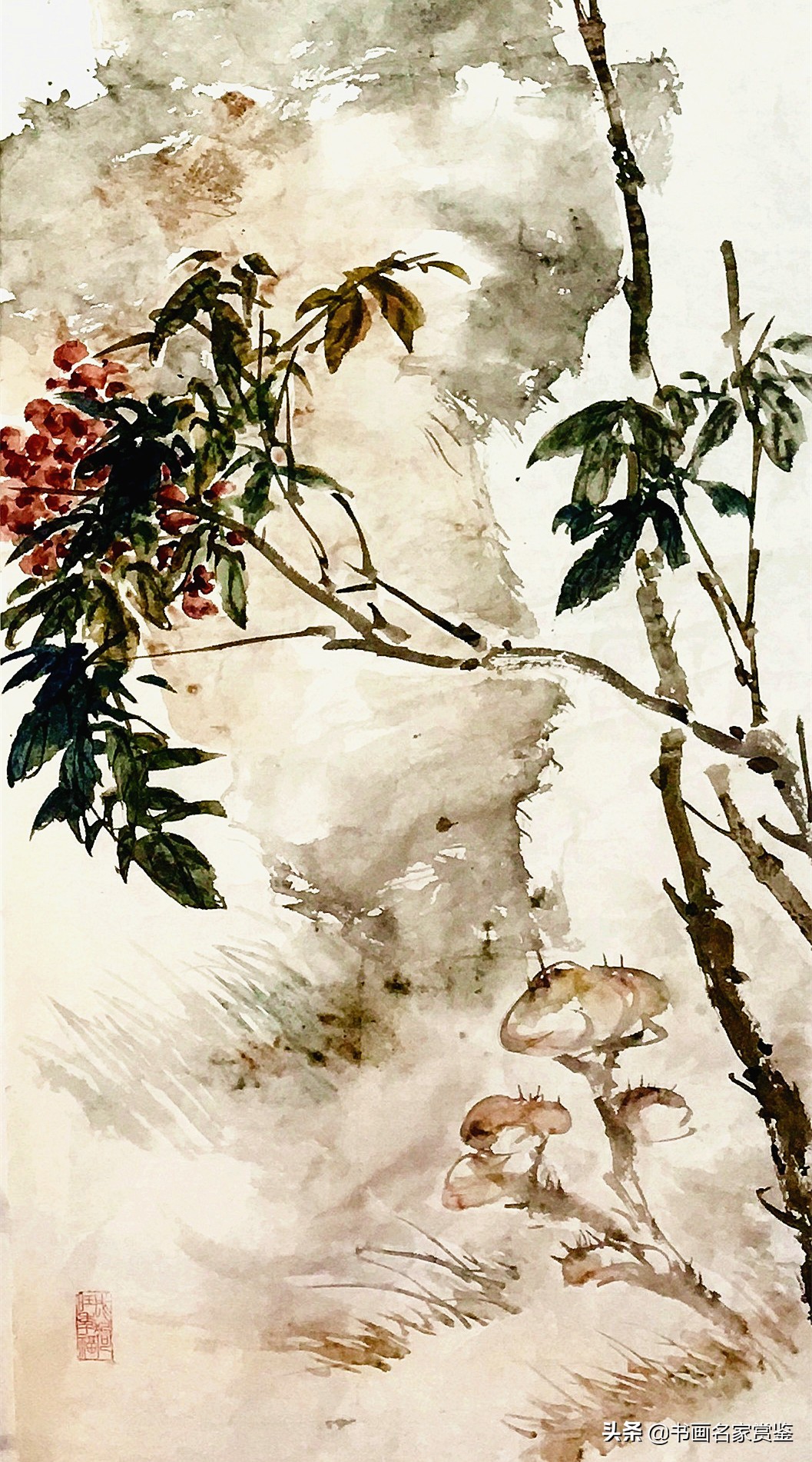 灵芝九折楚莲醉，翾风一叹梁庭秋——晁谷先生笔下的灵芝入画