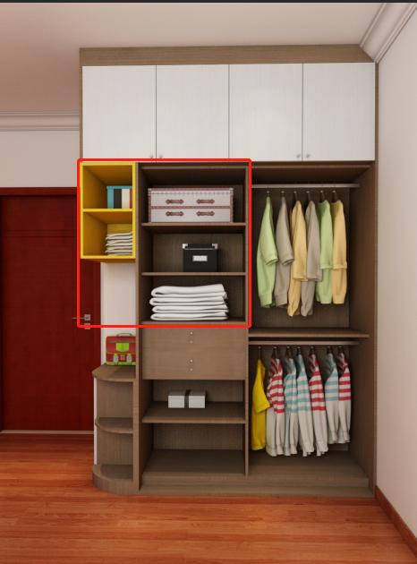 2.4米推拉门衣柜布局设计,两扇门衣柜布局设计