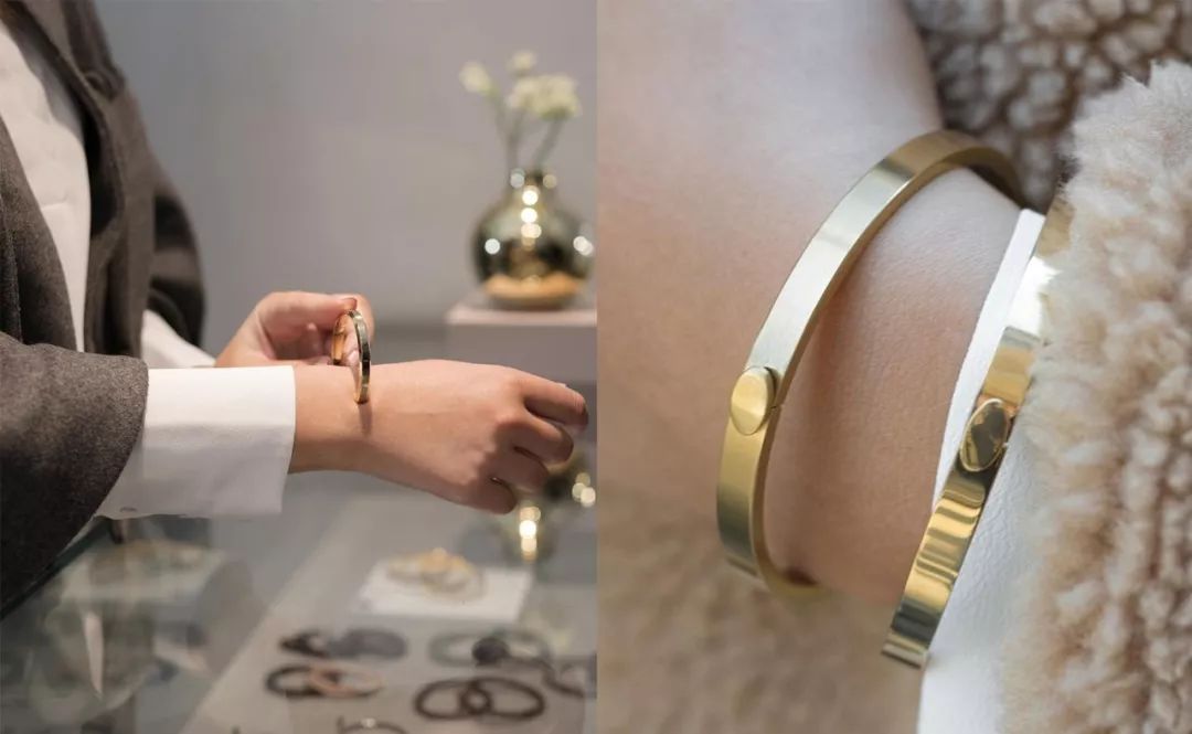瑞典皇家配饰品牌,几百块戴出万元质感,金色手镯男女戴都好看