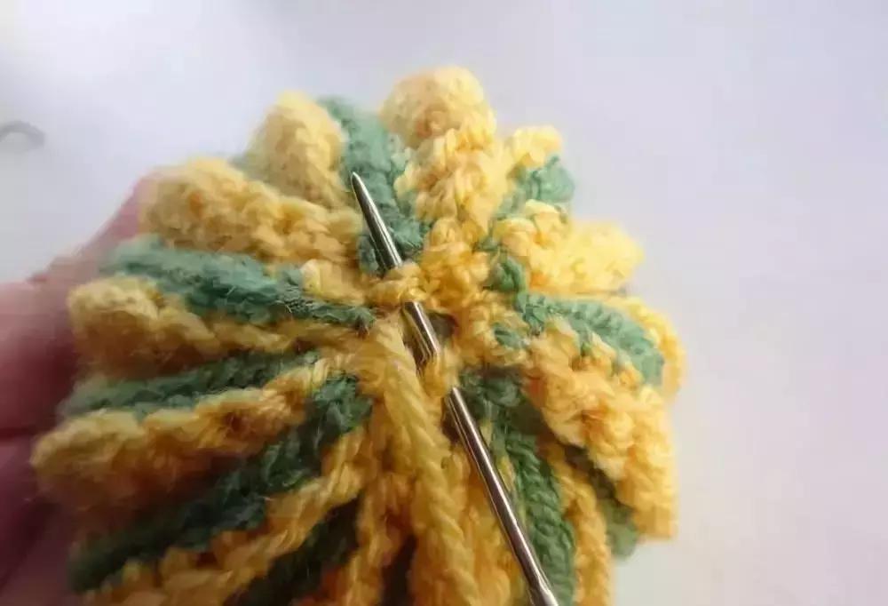 南瓜储物盒钩针教程,小南瓜卡子钩针教程