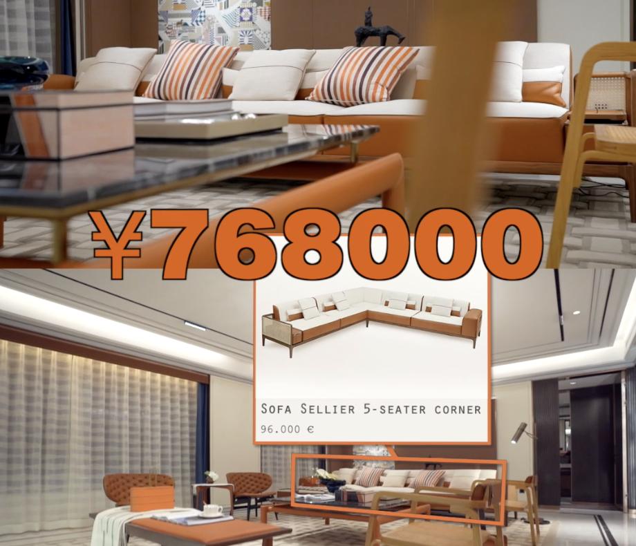 爱马仕糊墙的梦想终于实现了!真富婆做个饭都要上百万