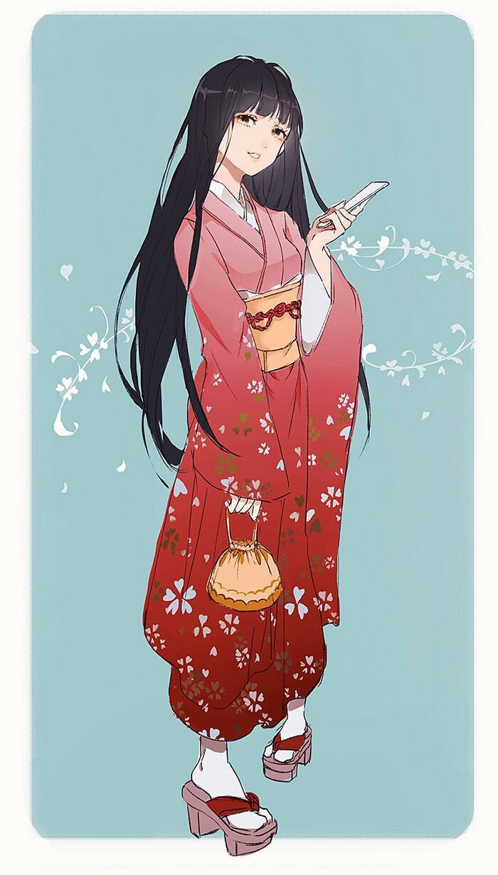 为什么日本和服后面有蝴蝶结,日本和服背后的被子