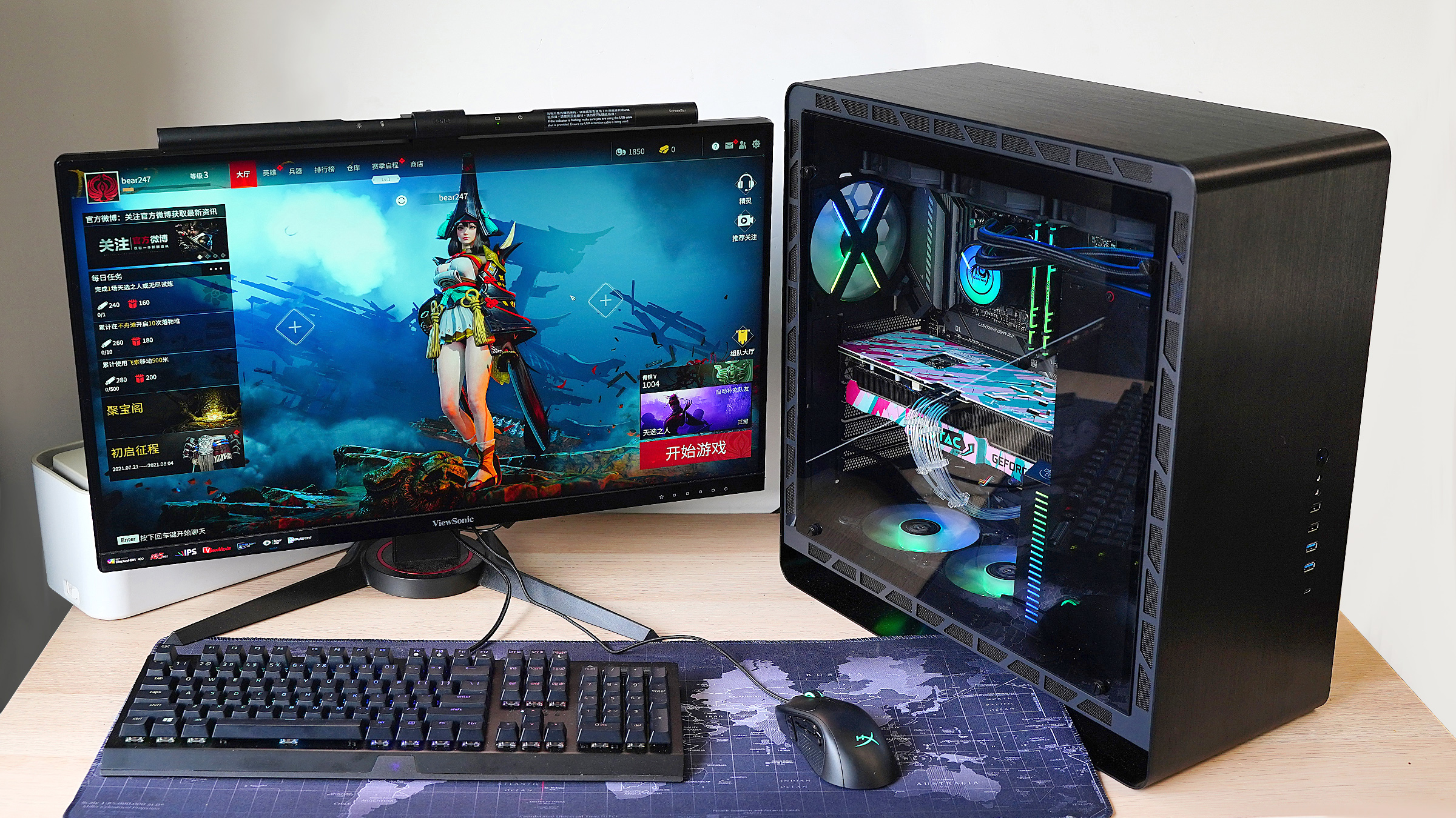 黑硬的外壳，粉嫩的内芯，全能型PC畅玩《永劫无间》的江湖世界