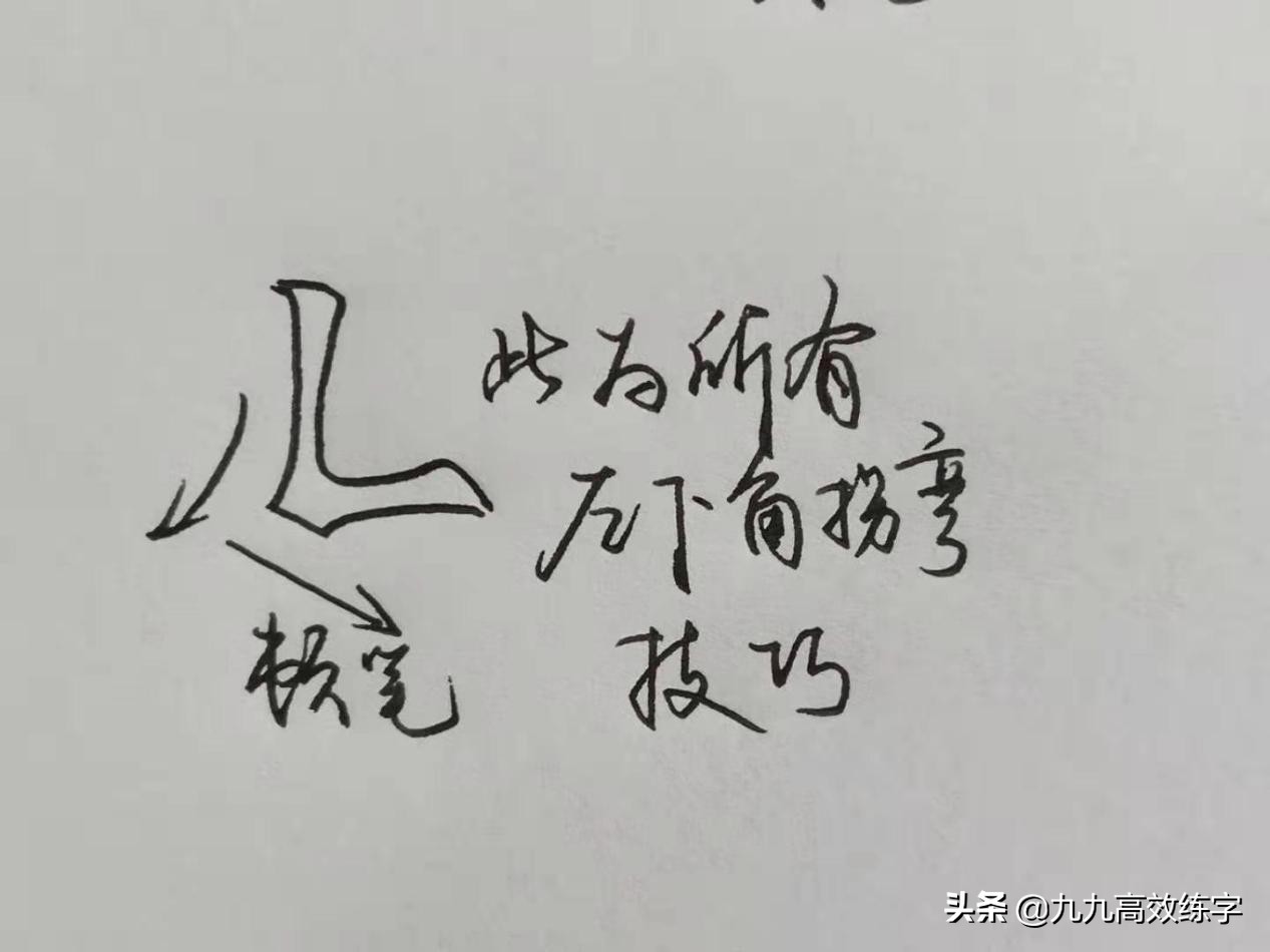 毛笔楷书笔画练字技巧入门基础,行书练字入门基础笔画