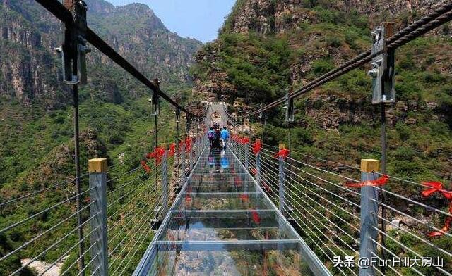 房山十六渡景区玻璃栈道多长,北京玻璃栈道房山