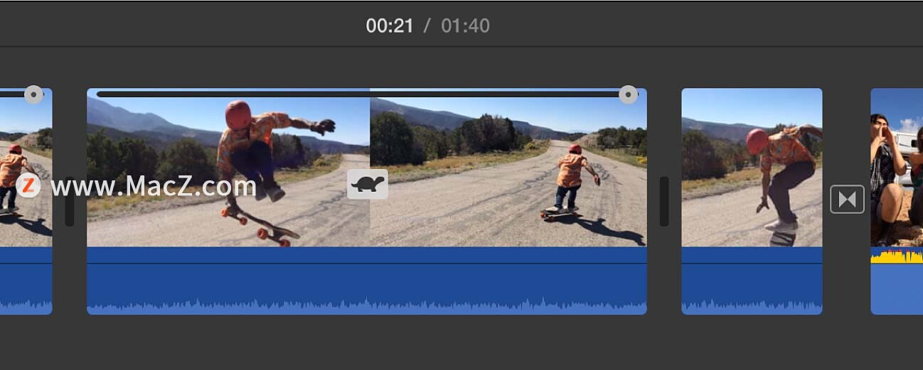 iMovie剪辑中如何更改片段速度?