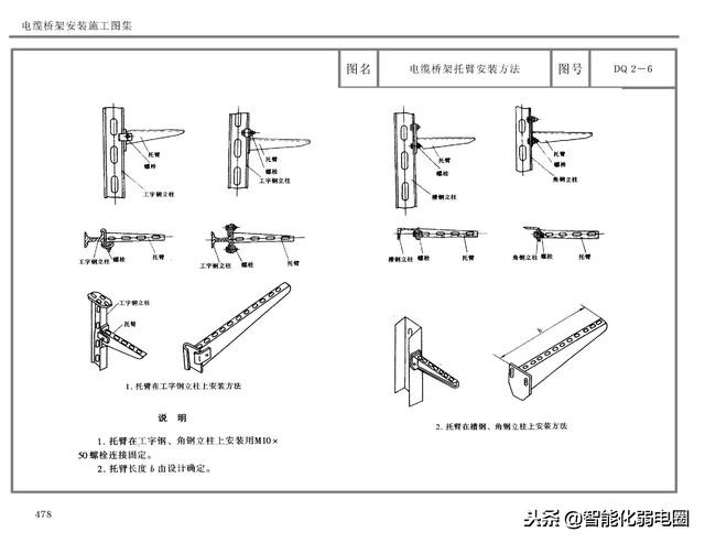 桥架安装实施工程图纸,桥架全套施工图片