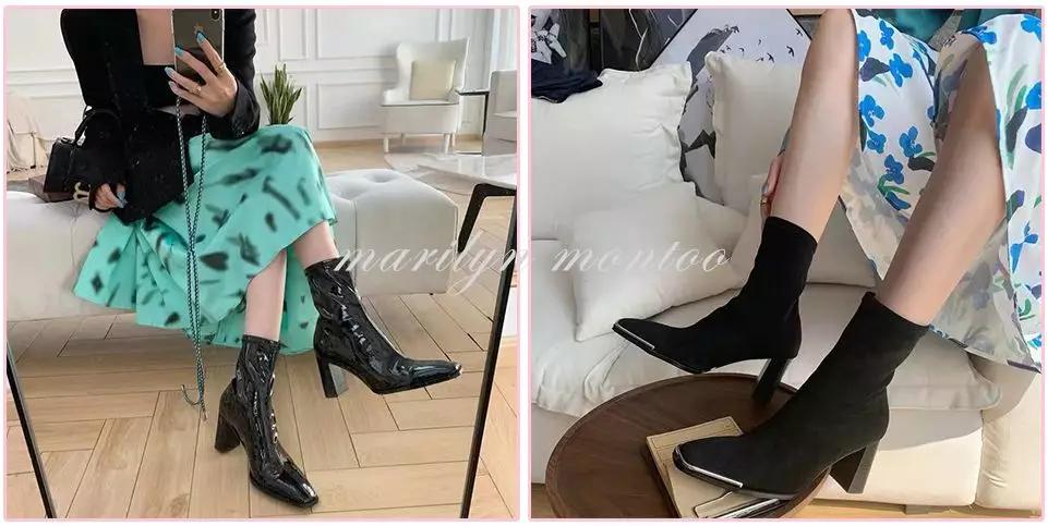 高腰靴子搭配正肩大衣,格子大衣和马丁靴怎么搭配才好看