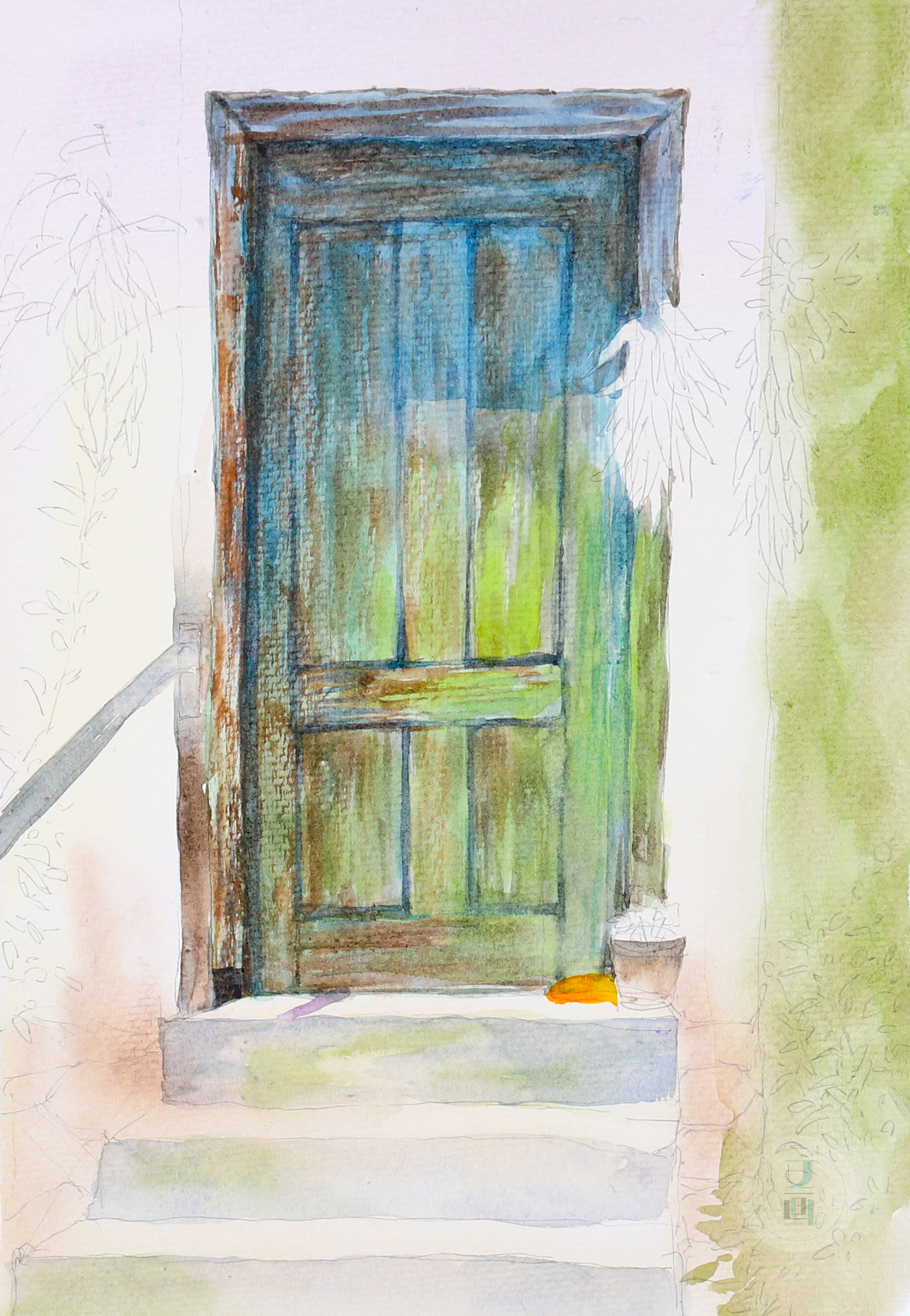 简单随性的水彩教程,水彩生动技巧视频