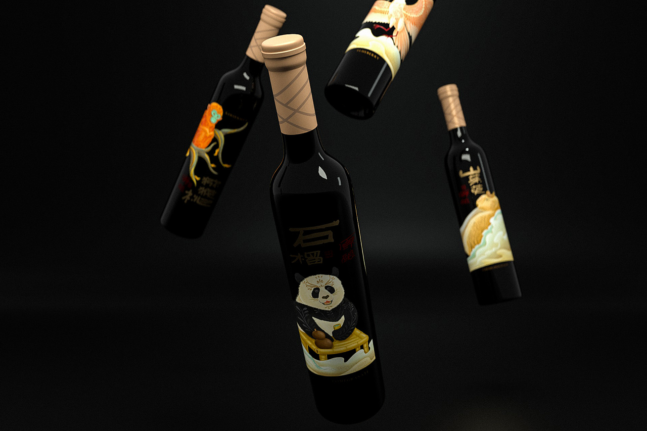 猪年酒包装设计,高端酒包装设计欣赏图解