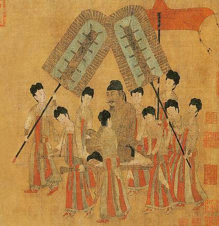 唐太宗步辇图解析,步辇图细节分析
