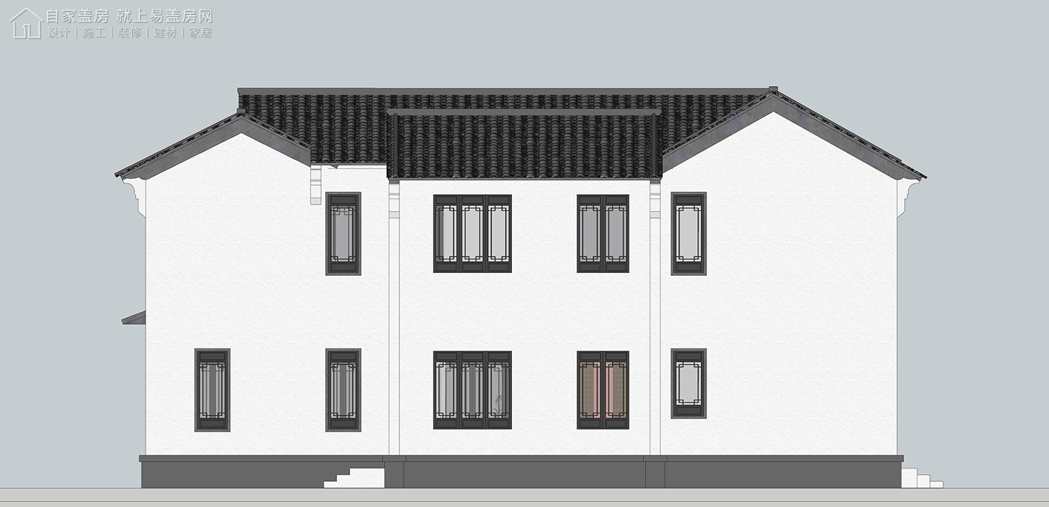 三层新中式别墅全套设计图纸,新中式合院别墅户型图纸