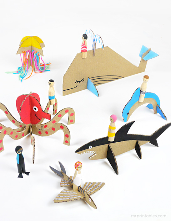 用纸箱做一个小玩具简单又好玩,用纸箱做的小玩具简单又好玩