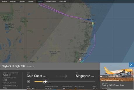 酷航飞新加坡迫降,万米高空飞机垂直坠落