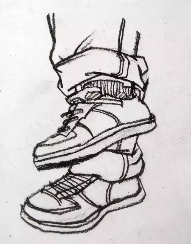 创意鞋子绘画作品,干货画画教程图片