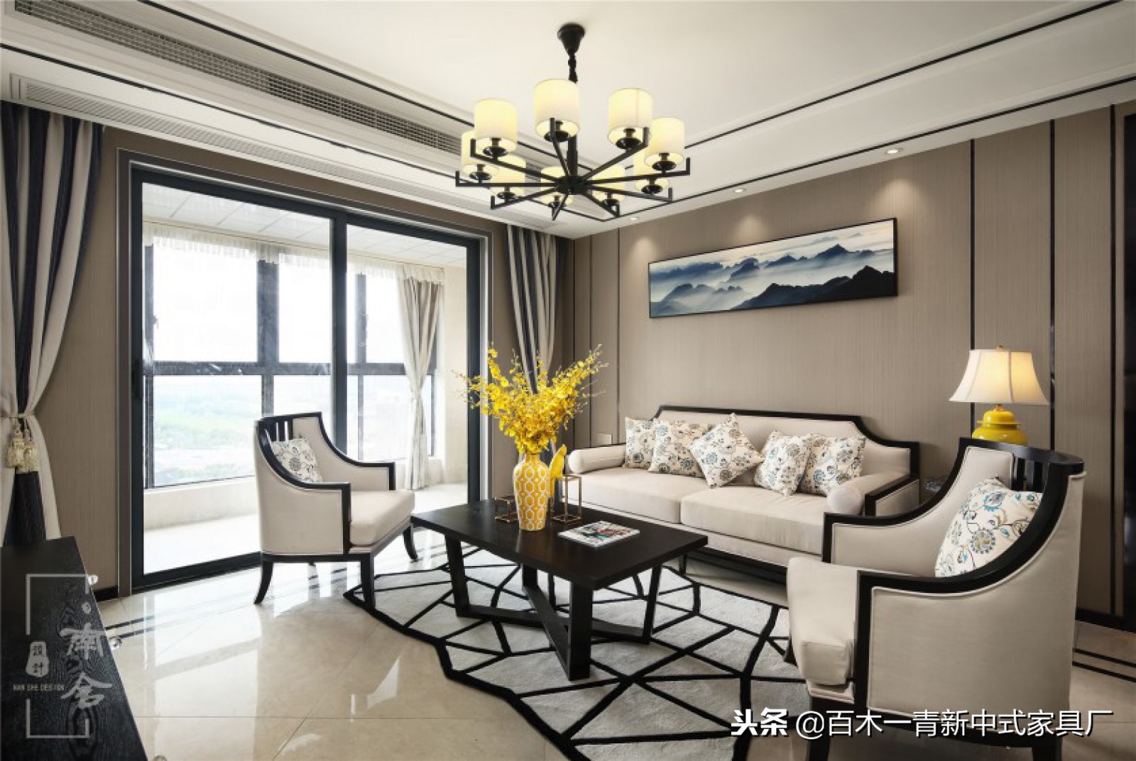 禅意新中式家具沙发,布艺沙发新中式风格