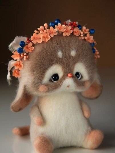 羊毛毡戳戳乐可爱萌物,羊毛毡可爱宠物教程