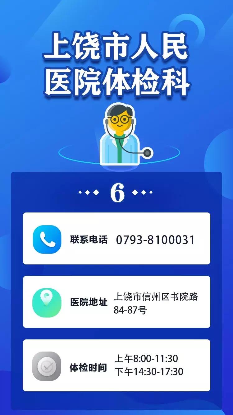 上饶体检中心推荐医院,上饶市专业的体检中心在哪里