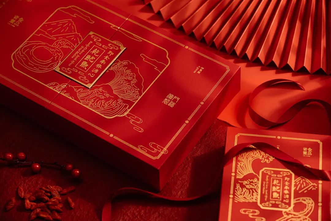 海鲜高端大气的包装,中国风海鲜包装设计
