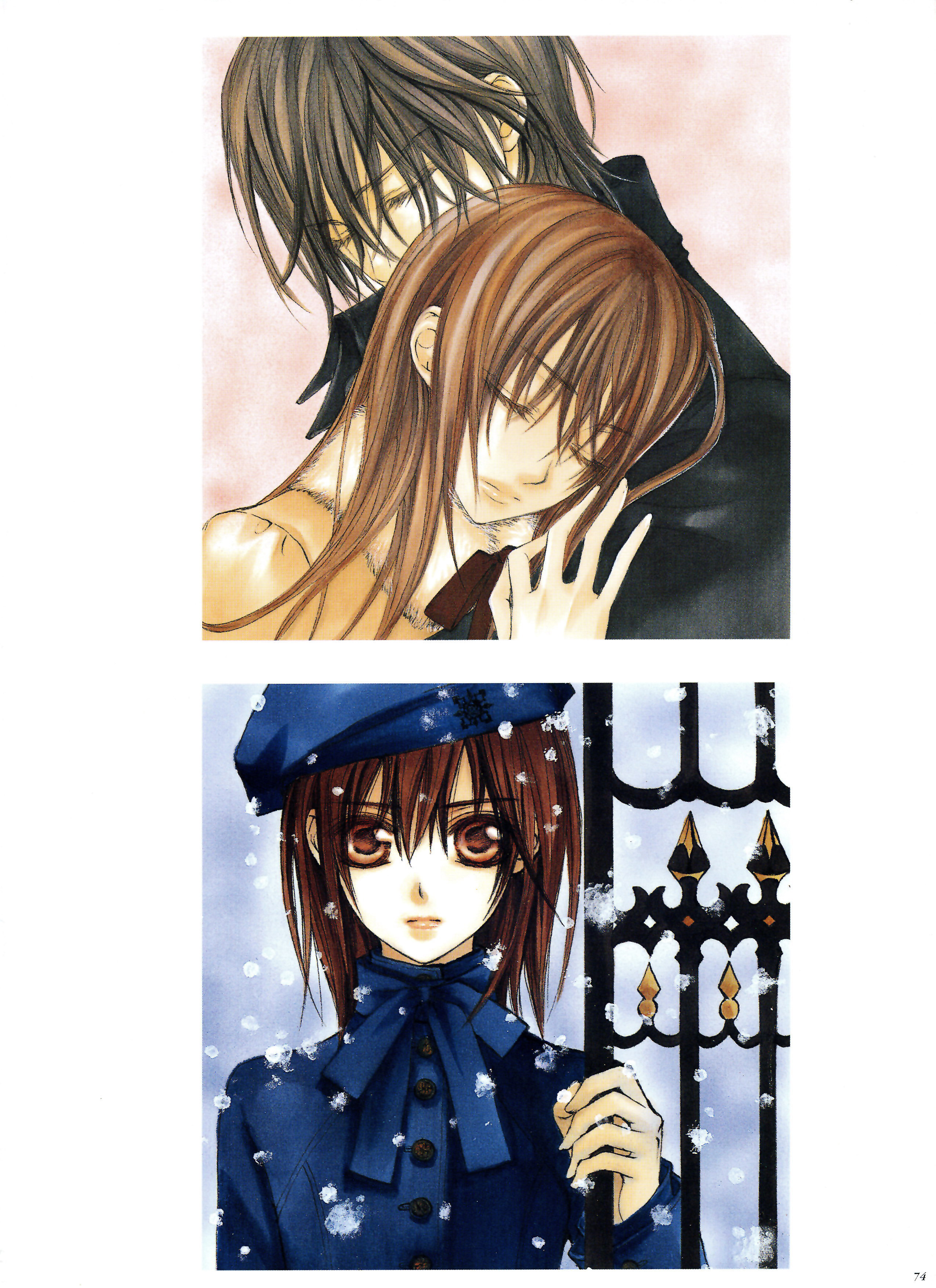 暗黑风吸血鬼动漫图片,吸血鬼骑士漫画手绘