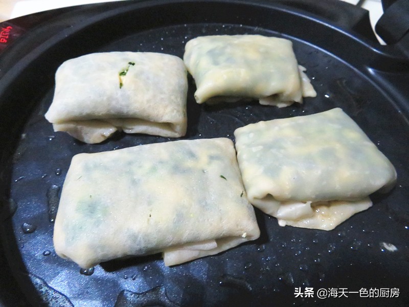 韭菜加山东煎饼的家常做法,正宗山东韭菜煎饼的做法全过程