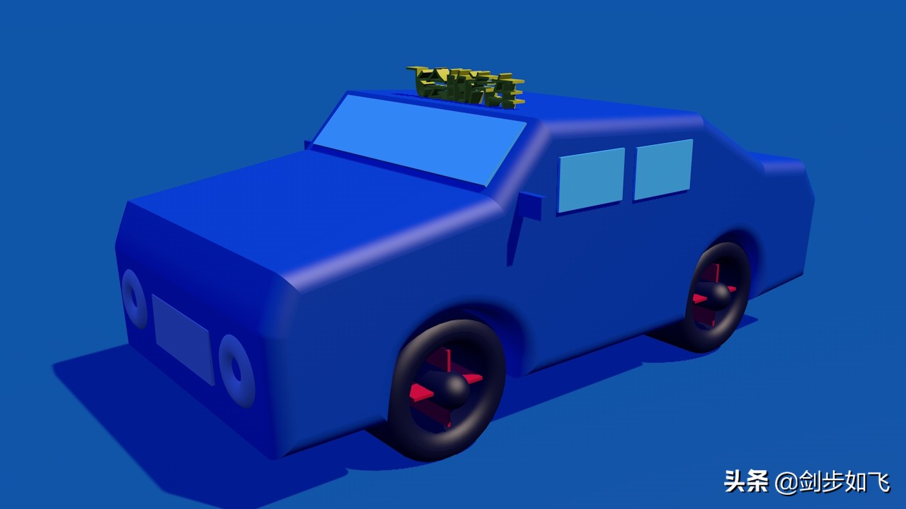 3D创意设计《会飞的汽车》创作说明