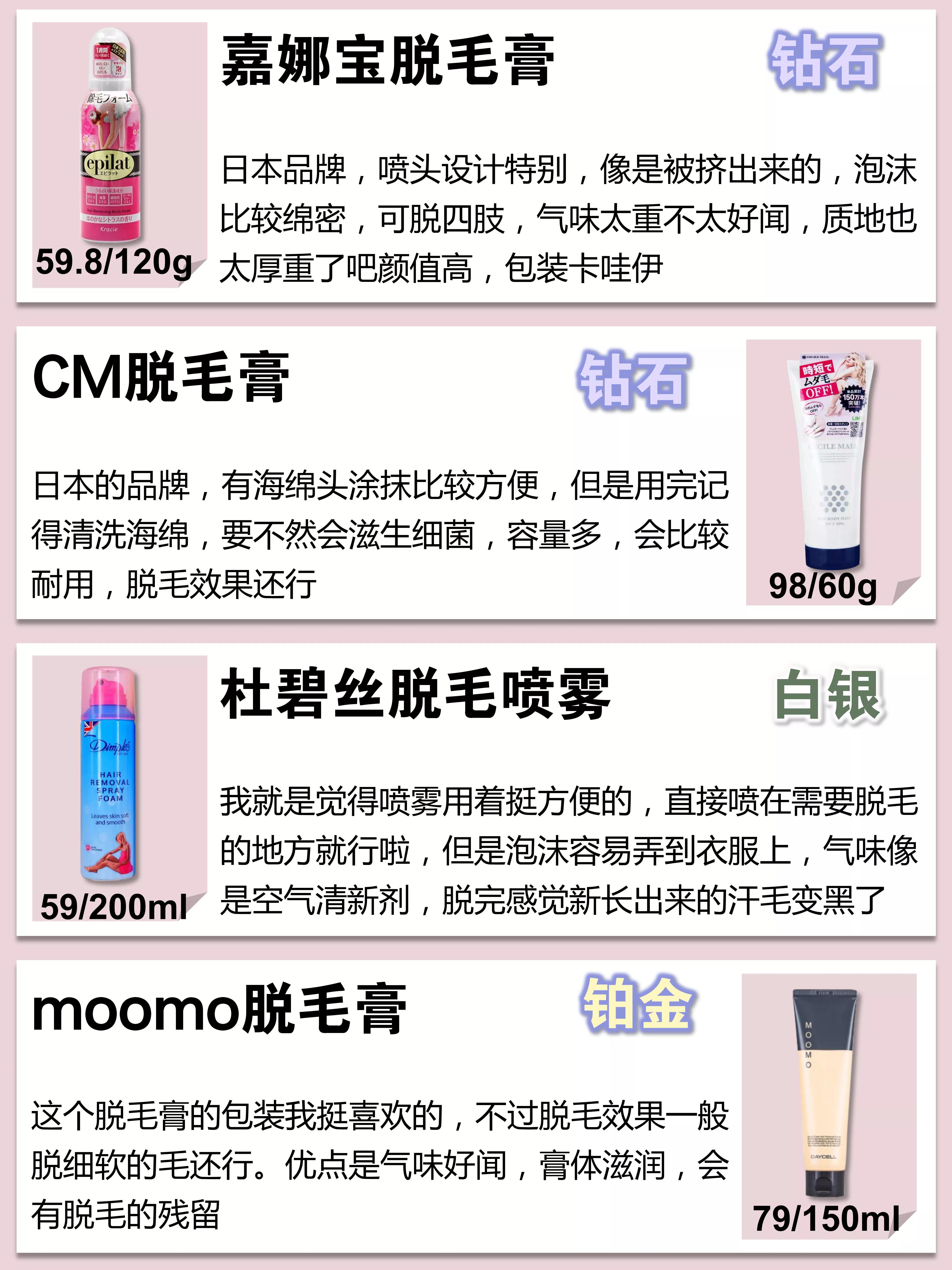 目前脱毛效果最好的脱毛膏排行榜,脱毛膏真的能脱得那么干净吗