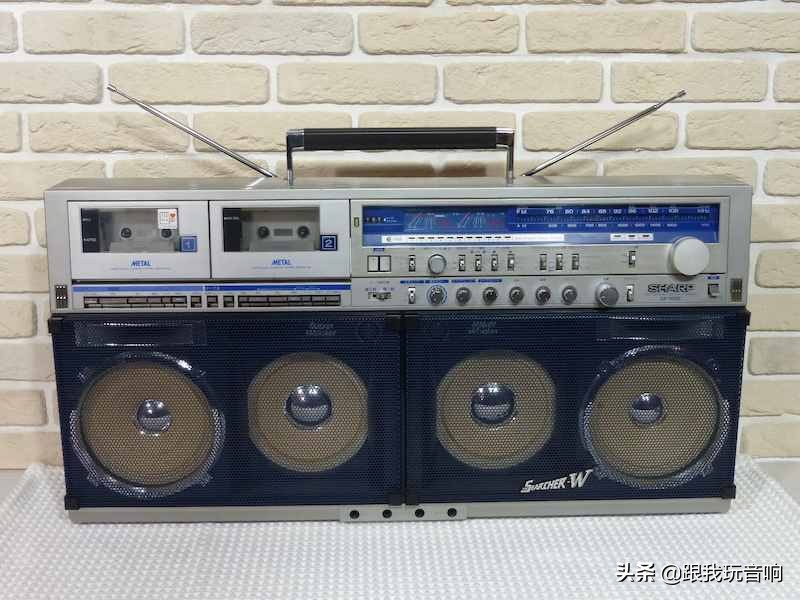 老款夏普录音cd一体机,日本生产的夏普450老式录音机