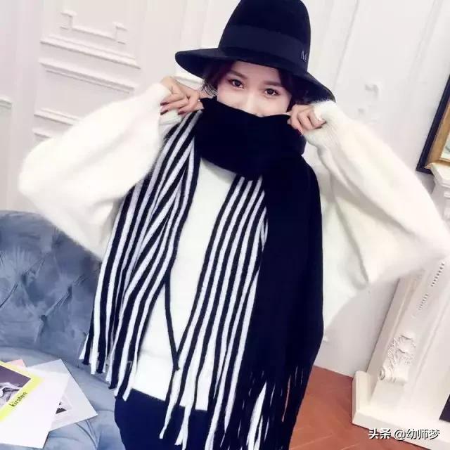 冬天的围巾选这几条时髦又保暖,围巾最好看十种搭配