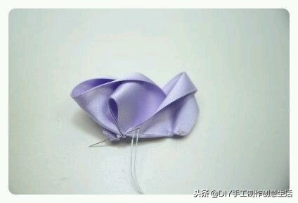 2.5厘米丝带古风蝴蝶结发饰教程,儿童古风丝带蝴蝶结发饰diy教程