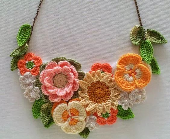 钩针耳环教程图解,钩针编织耳环图解