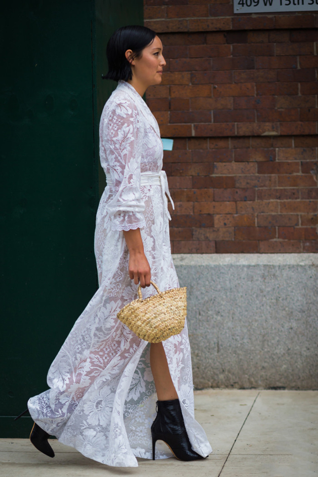 宁静穿露背装,宁静穿碎花外套