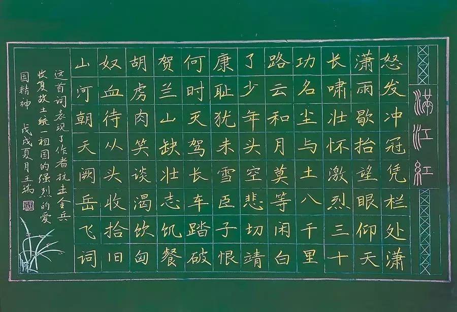 教师楷书粉笔字书写展示,粉笔字书写教程