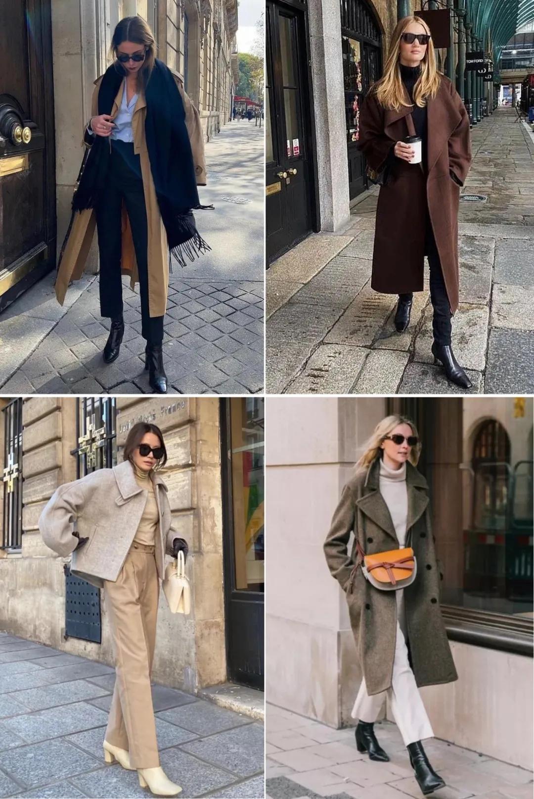 时髦大气的短靴整个look气场提升,牛仔裤短靴入冬正流行好看又高级