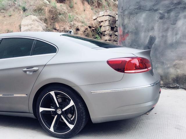 大众cc车身改色贴膜案例图,老款cc改银灰