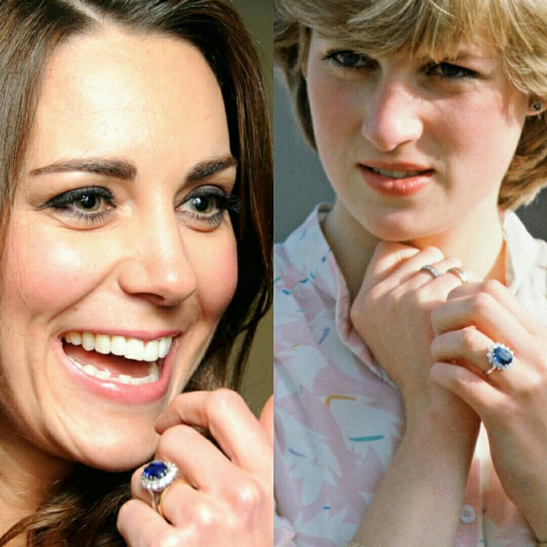 凯特与英女王戴同样的珠宝,凯特王妃佩戴蓝宝石图片