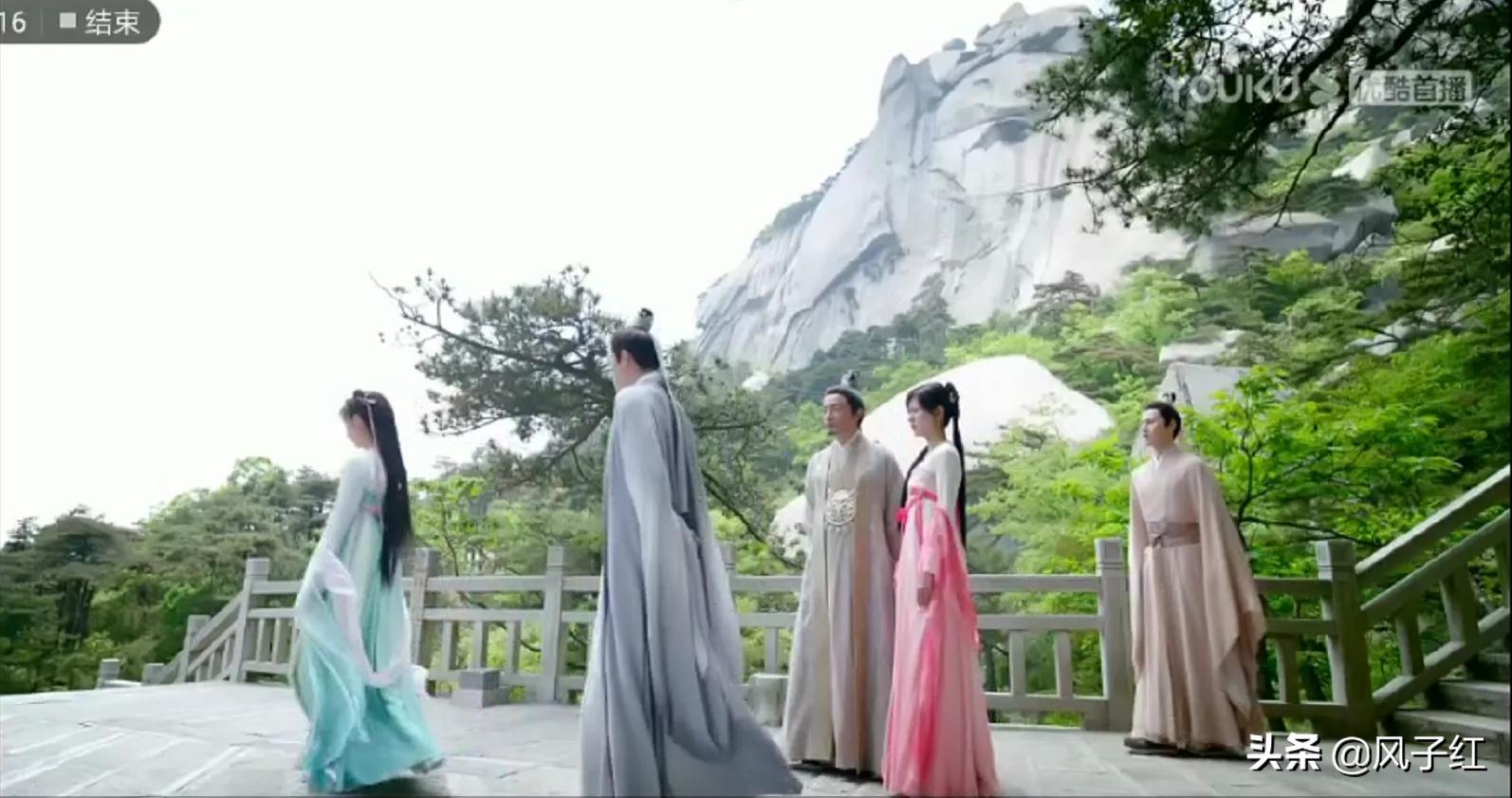 深山裸露的大块岩石,安徽名山大山