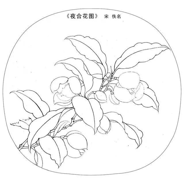 工笔白描底稿高清大图,宋人工笔画白描图片